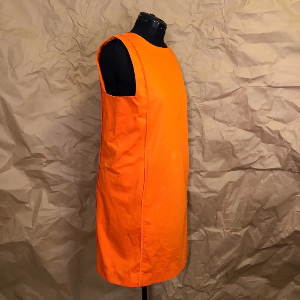 Vintage Orange Mini Dress Size L - Image 10