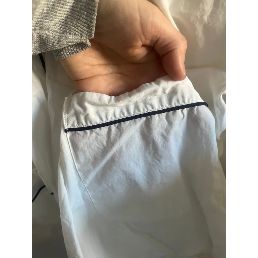 J.Crew robe white blue piping size small/medium - Image 9