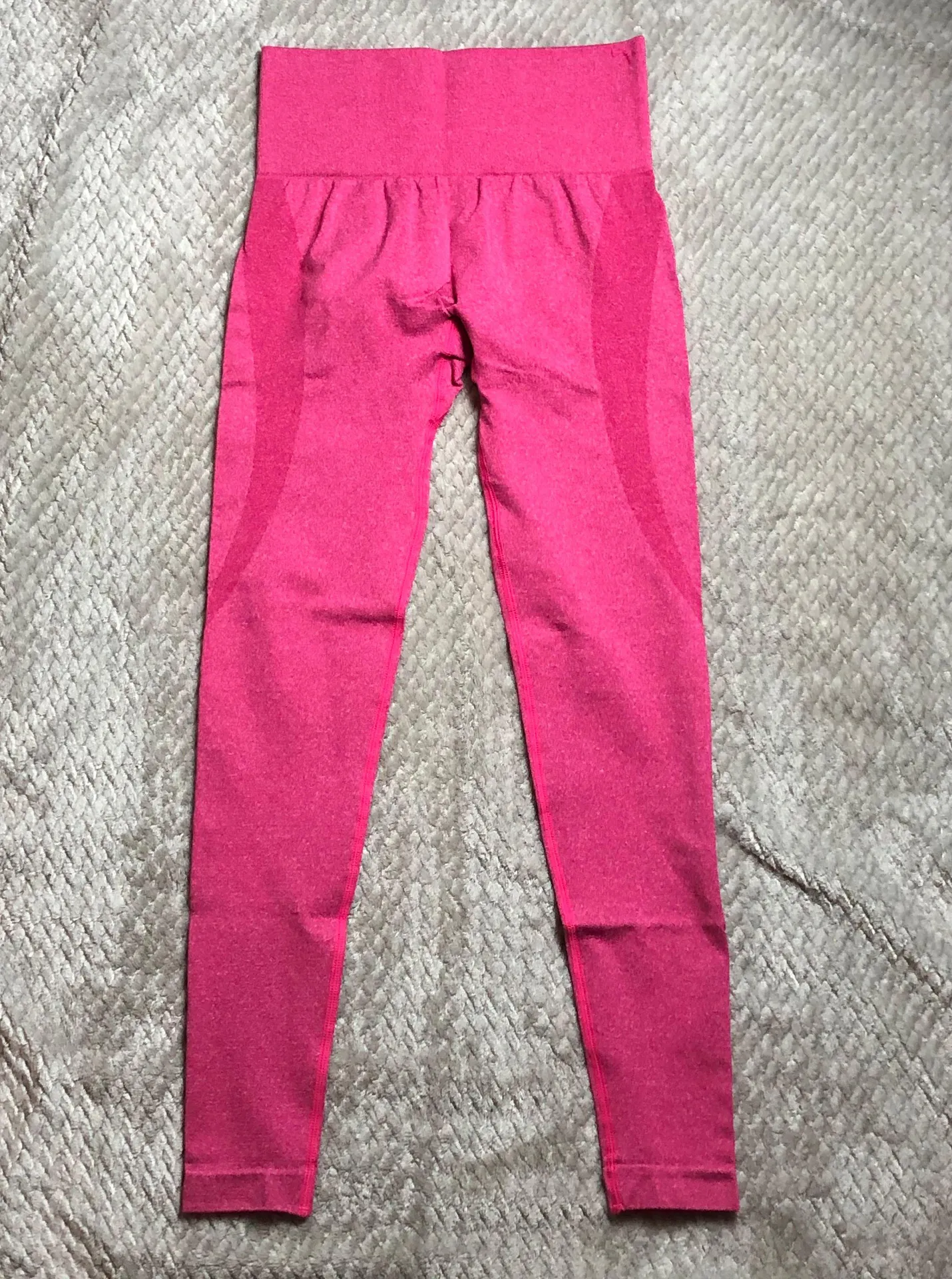 Crimson Seamless Contouring Leggings Red - Image 3