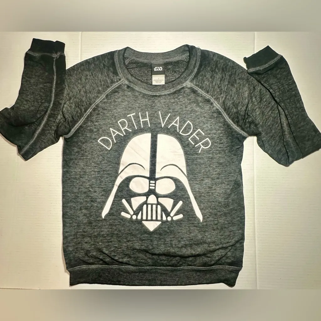 Star Wars Darth Vader Fan‎ Crew Neck  Faded Sweater Lightweight Casual Women's - Image 3