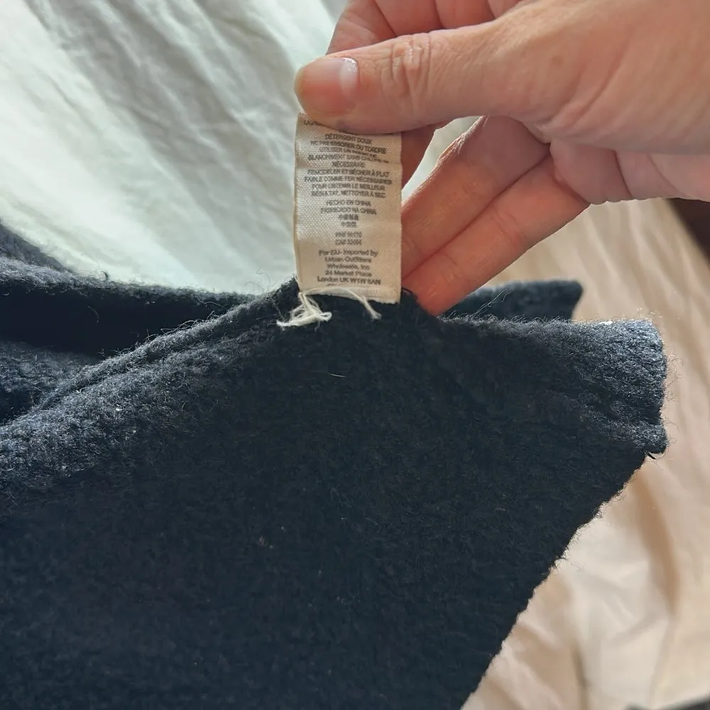 Free People Oversized Black Open Front Wool Blend Cardigan Size xsmall - Image 5