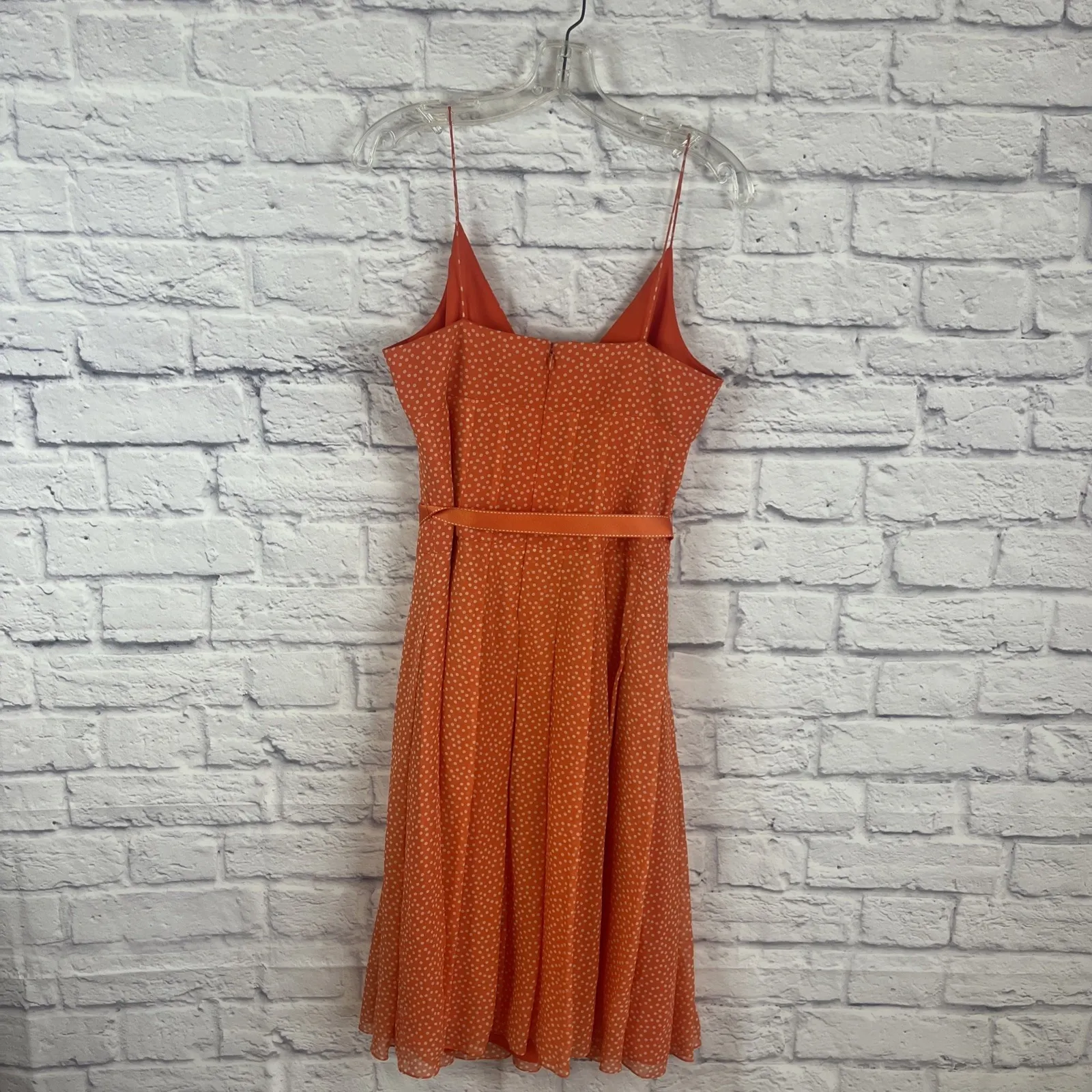 Kay Unger 100% Silk Polka Dot Ribbon Feminine Retro Whimsical Dress Size 8 - Image 7