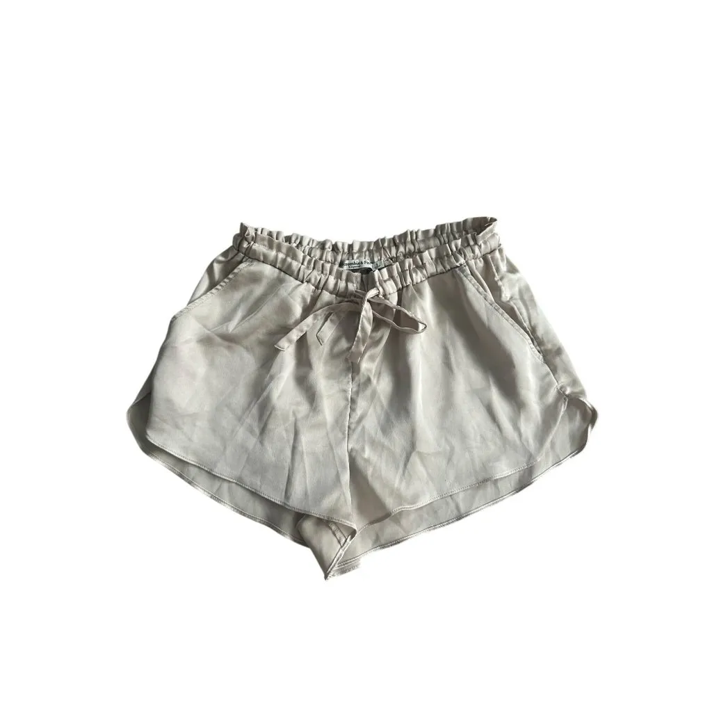 ABERCROMBIE & FITCH Beige Satin Sleepwear Shorts Size Small - Image 6