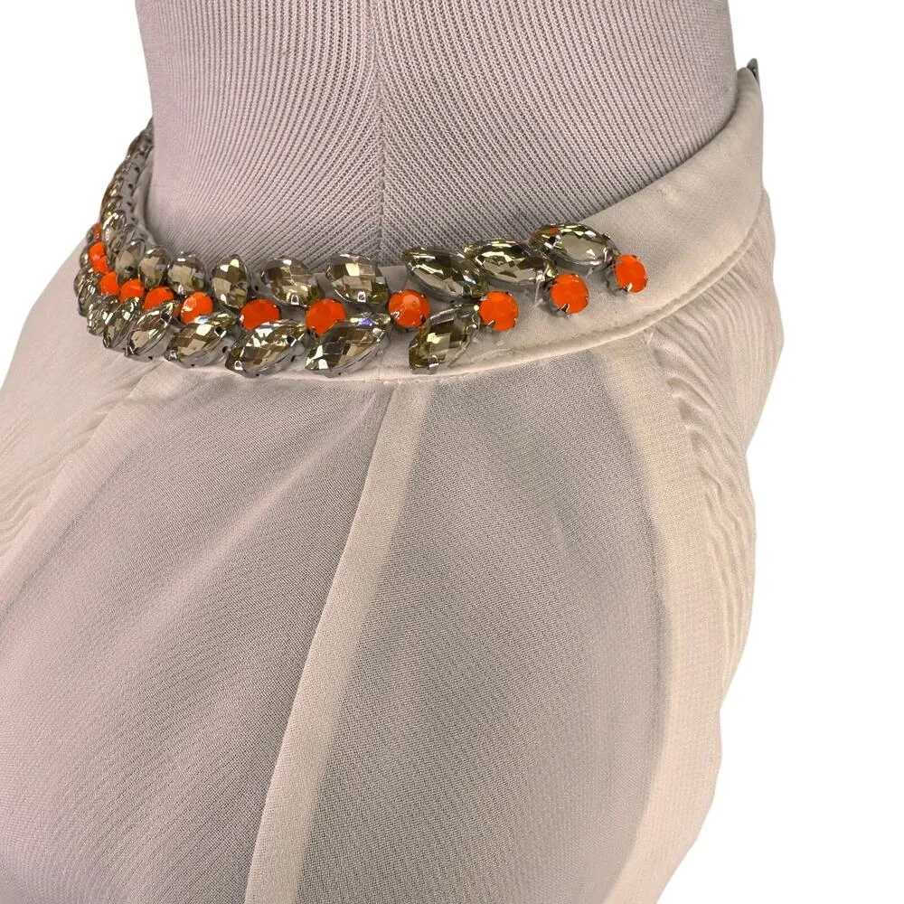 Ted Baker Lovina Bejeweled Accordion Pleated Top Size 2 - Image 6