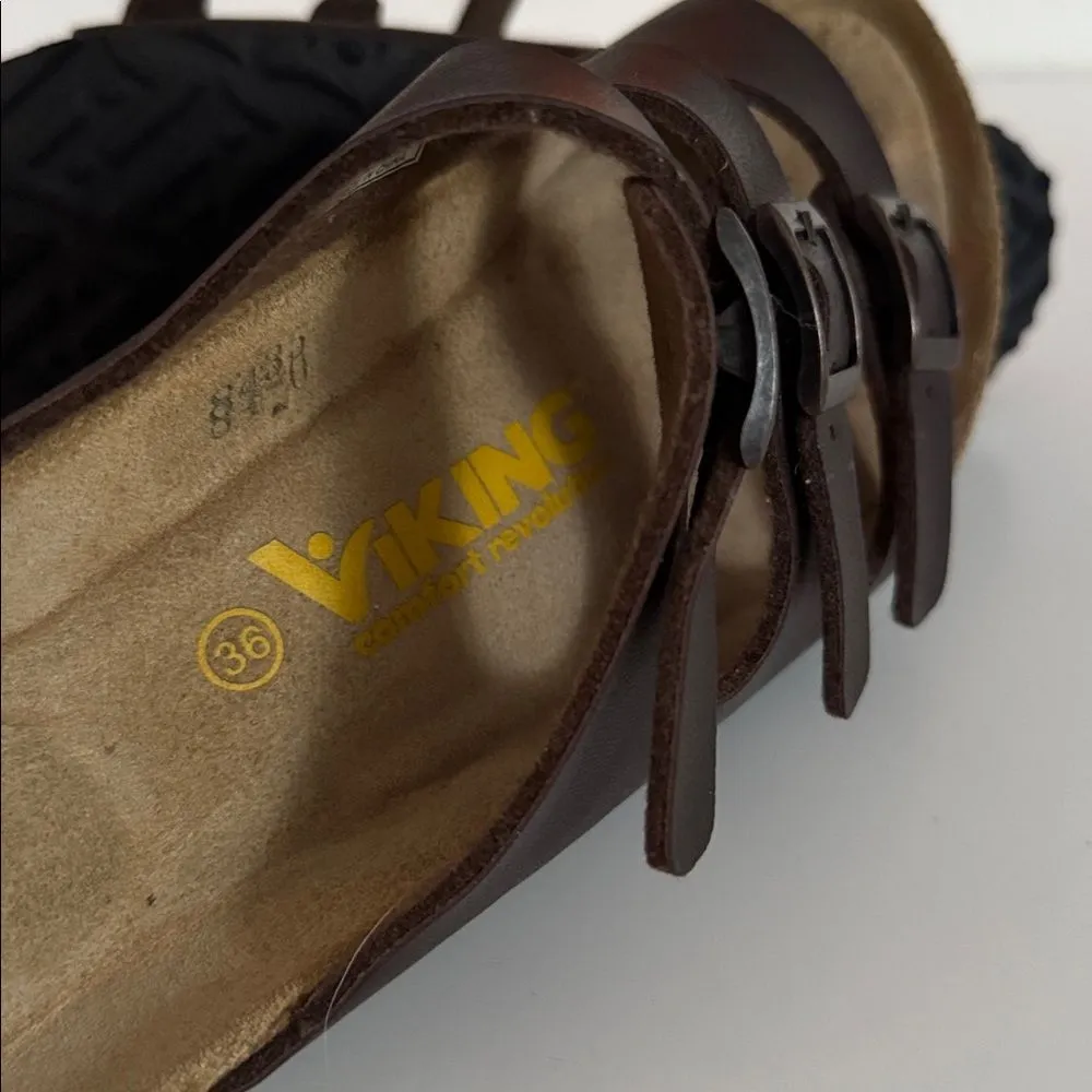 Viking Comfort Revolution Sandals EUC Brown Size 5 - Image 7