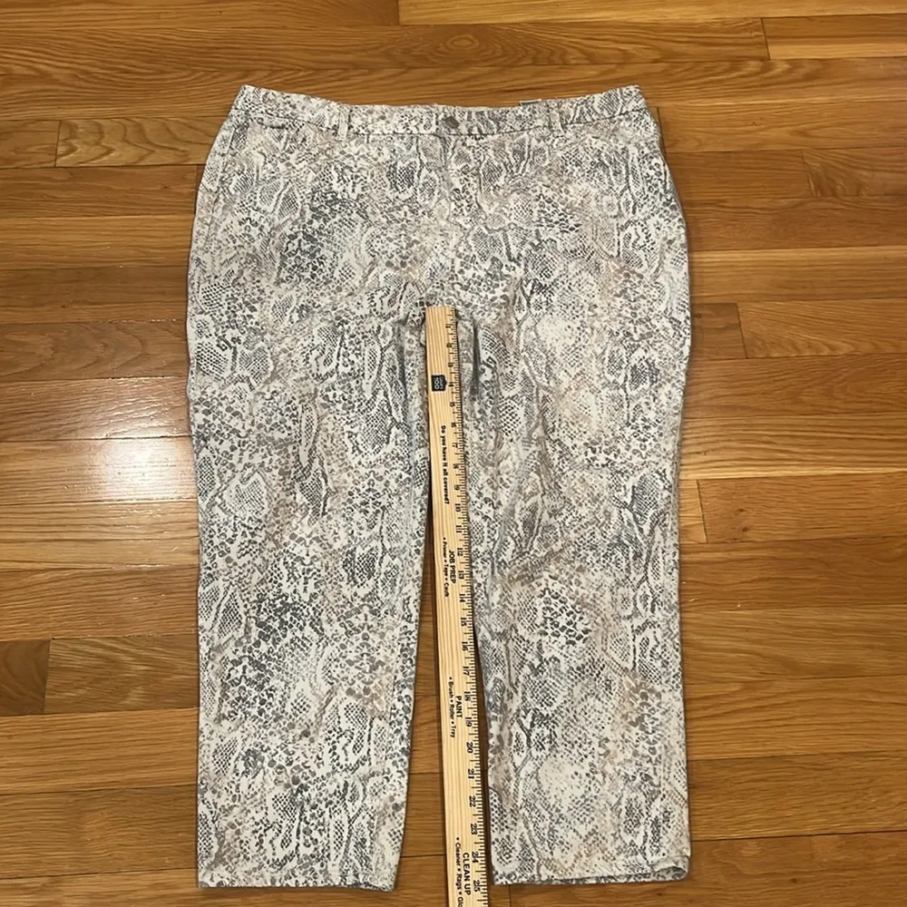 Chicos women’s so slimming python print girlfriend slim leg ankle size 20R. - Image 5