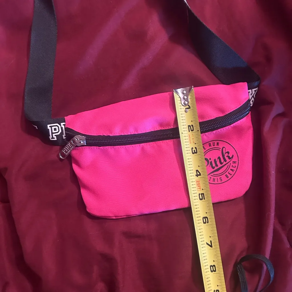 PINK Victoria's Secret Bright Pink Crossbody Bag - Image 6