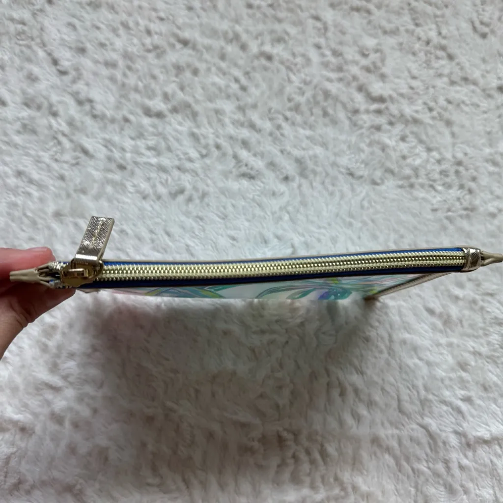 Lilly Pulitzer Sweet Escape Clear Vinyl GWP Pouch Zip Travel Cosmetic Case Beach - Image 8