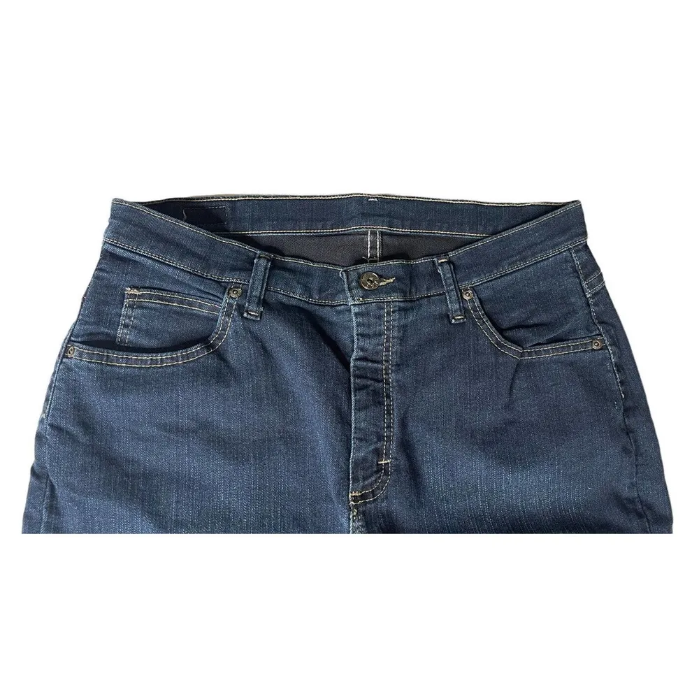 Womens Riders By Lee Blue Denim Jeans Relaxed Fit Straight Leg Stretch Size 16P - Image 2