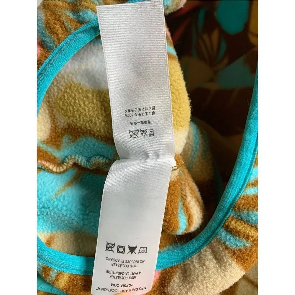 Patagonia Synchilla Brown Feather Dance Snap-T Pullover Women’s size XS - Image 6