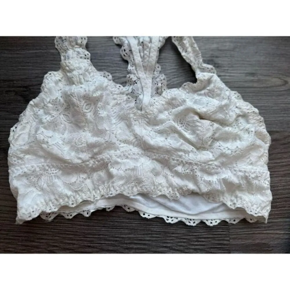 Felina White Lace Bralette Size Small‎ - Image 2