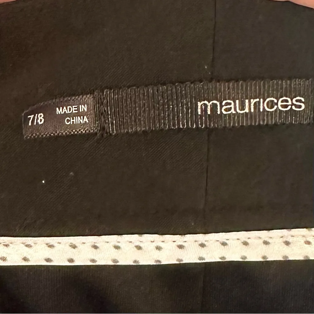 Maurices Black Lace Overlay Shorts - Size: 7/8 - Image 2