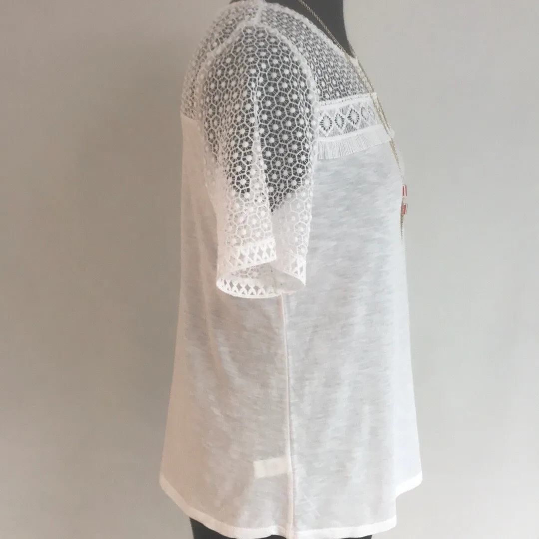 Loft Lace Bodice Top NWT - Image 3