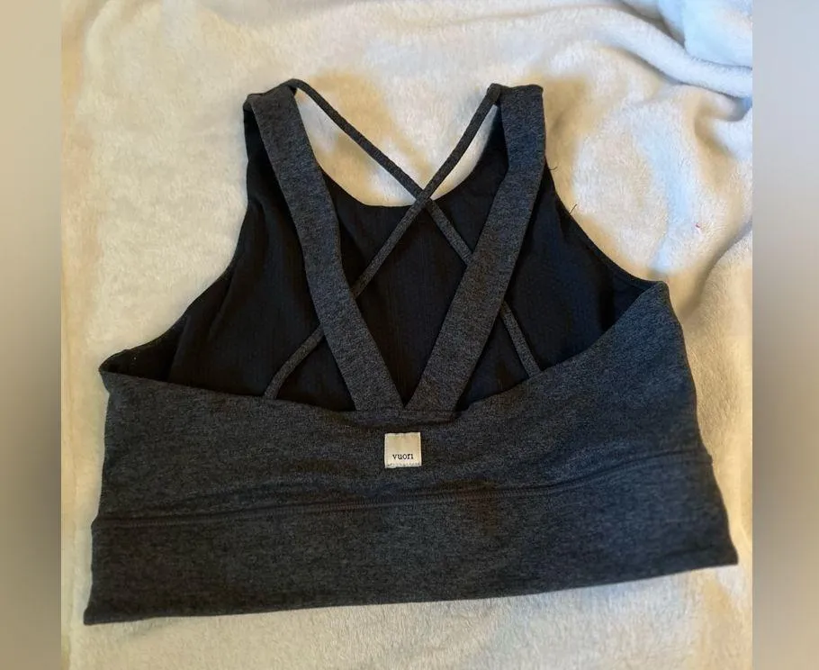 Vuori  Charcoal Sports Bra - Image 2