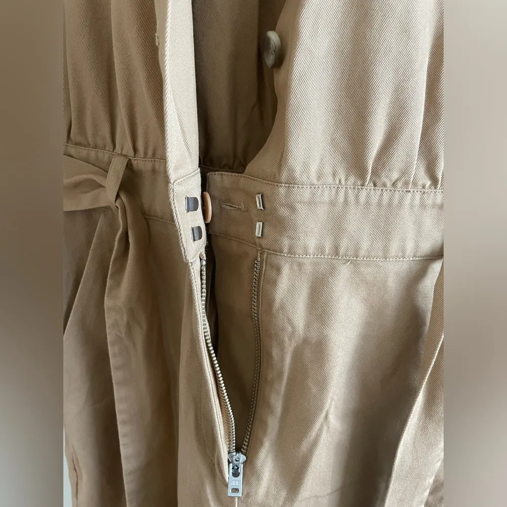 & Other Stories Belted Cotton Boilersuit Jumpsuit Size 2 - Image 4