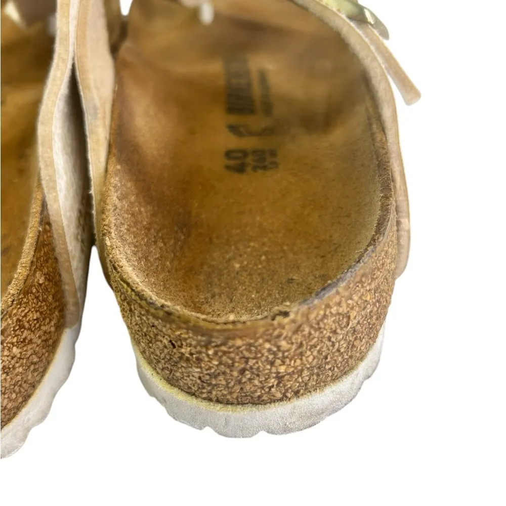 Birkenstock birko flor Gezah Iridescent snake print Sandals size women’s 9 - Image 5