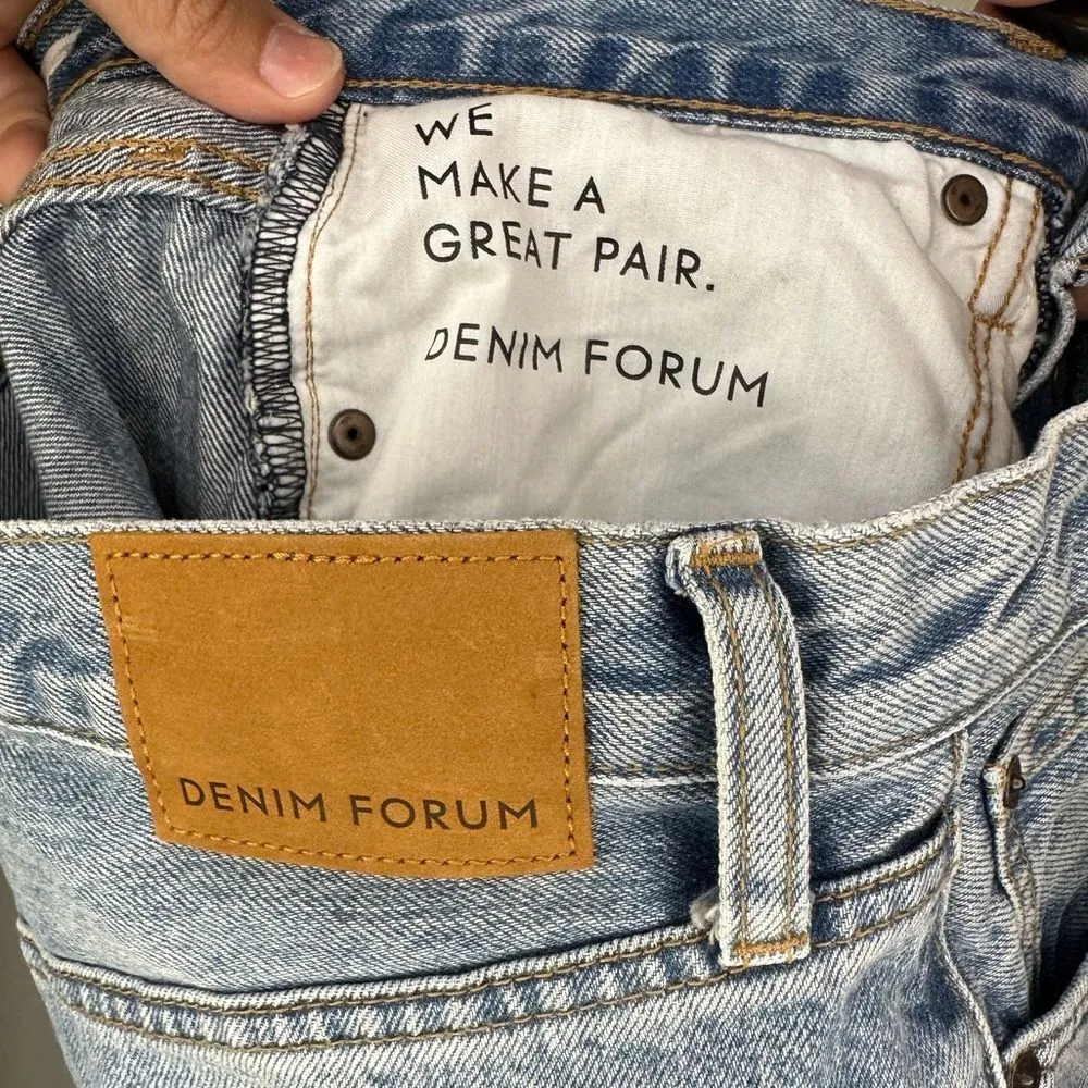 Aritzia Denim Forum The Joni High Rise Loose 26l Size 27 Straight Leg High Rise - Image 8