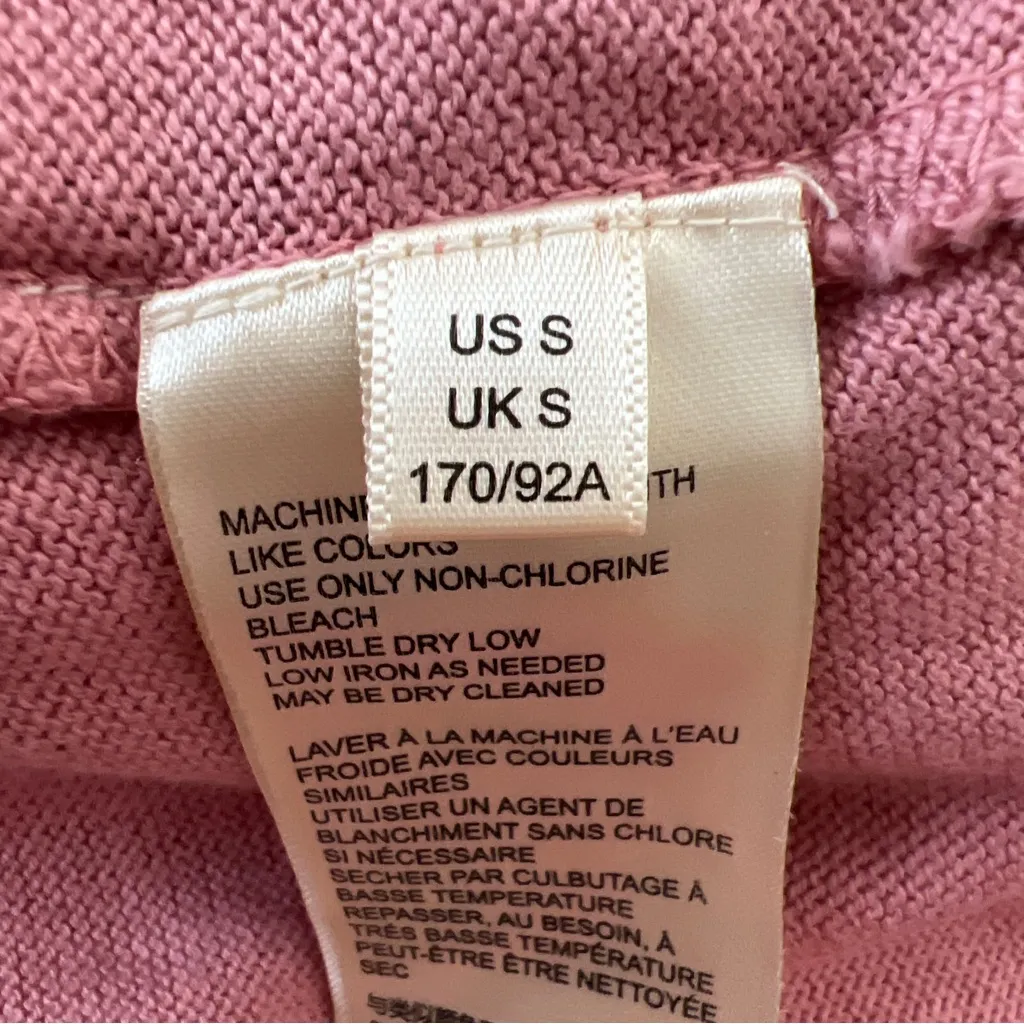 Free‎ People Women’s Light Magic Henley Top Balloon Sleeve Pink Multicolor FLAW - Image 10