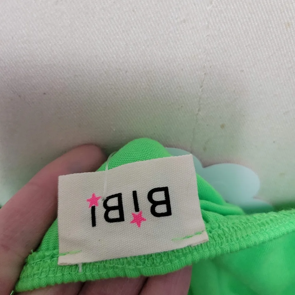 Bibi neon easy come easy go strapless romper size small - Image 5