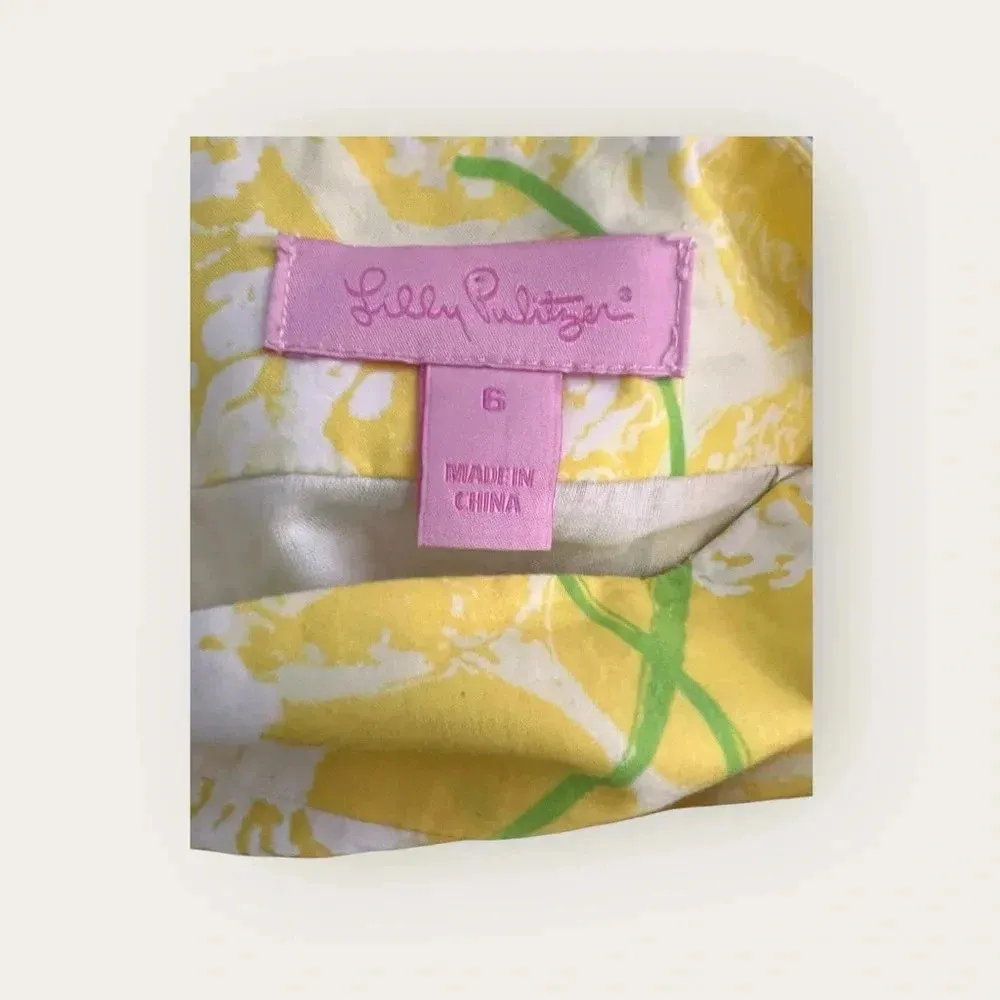 Lilly Pulitzer Dandelion Marti Skirt Size 6 - Image 3