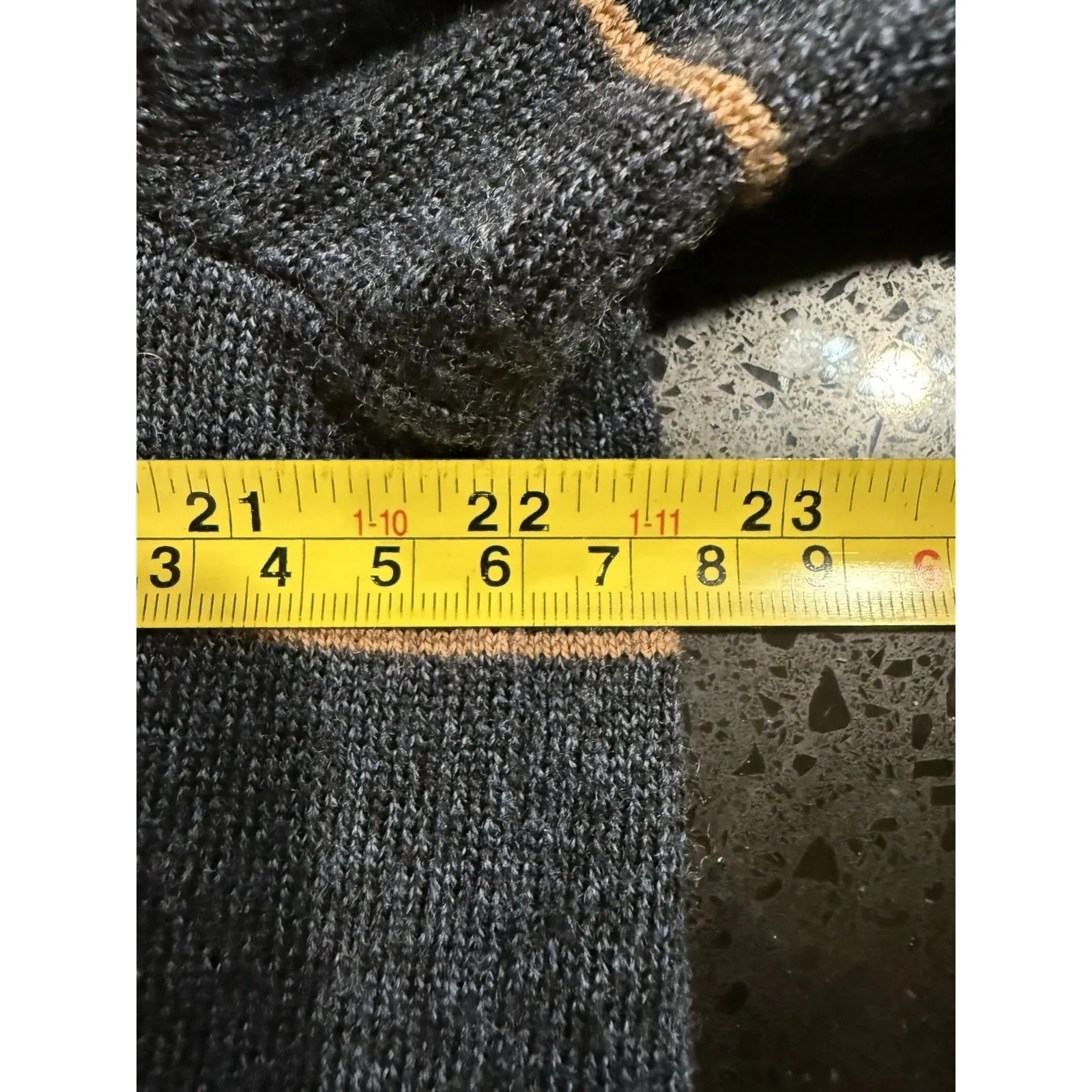 BANANA REPUBLIC Women's Sweater Long Sleeve Striped 100% Merino Wool‎ Size XL - Image 5