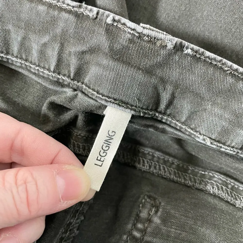 Rag & Bone Jean Women's Hunter Green/Black Legging Jeans - Size 28 - Mid Rise - Image 4