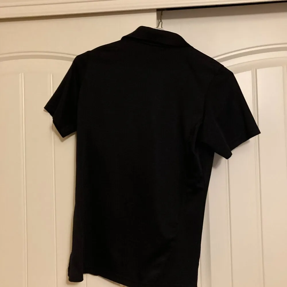 Sport-Tek Black Polo Shirt Women's Small Short Sleeve Advanced Energy Logo Poly - Image 3