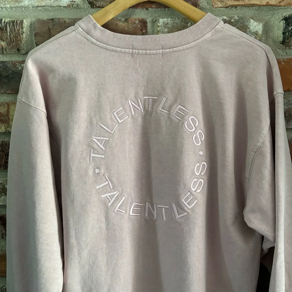 Talentless Pink Embroidered Crewneck Sweatshirt, L - Image 5