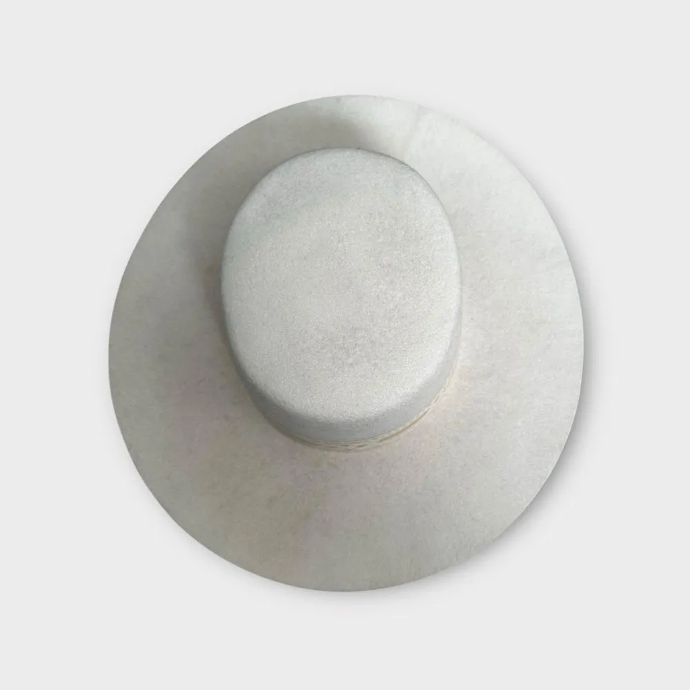 Lack of Color Women's The Sierra Rancher Gold Wide-Brimmed Wool Cream Hat M - Image 6