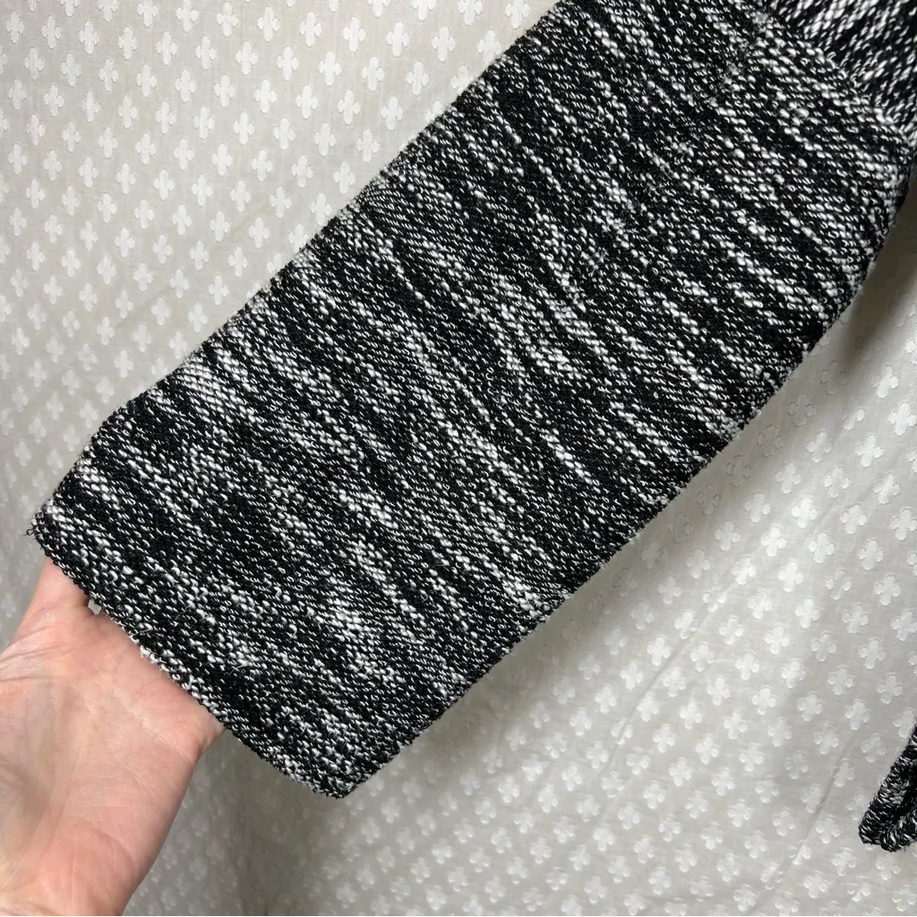 Madewell Black Marbled Button Shoulder‎ Wide Sleeve Sweater - Image 5