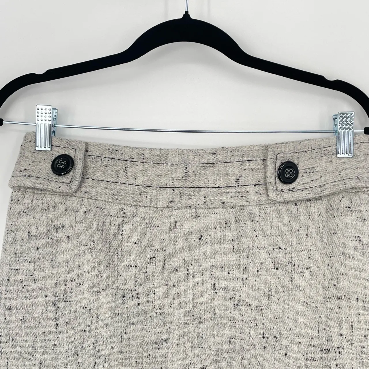 Outback Red Women's Tweed Wool Blend Lined Academia Mini Pencil Skirt Size 2 - Image 5