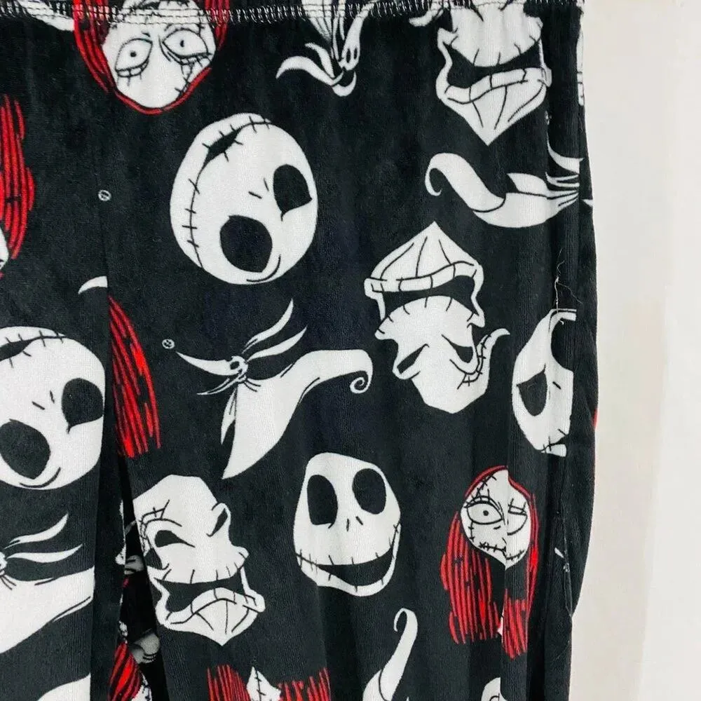 Disney Nightmare Before Christmas Fleece Jogger Pajama Small - Image 2