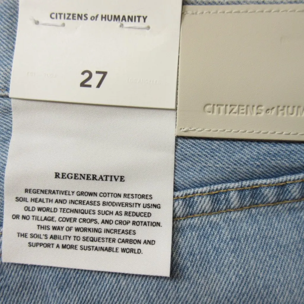NWT Citizens Of Humanity Dahlia Bow Leg Baby Roll in Ribbon Rigid Jeans 27 - Image 6