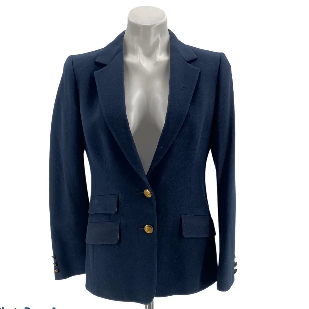 AQUASCUTUM OF LONDON Vintage Navy Blazer (See Measurements) Blue Size undefined - Image 2