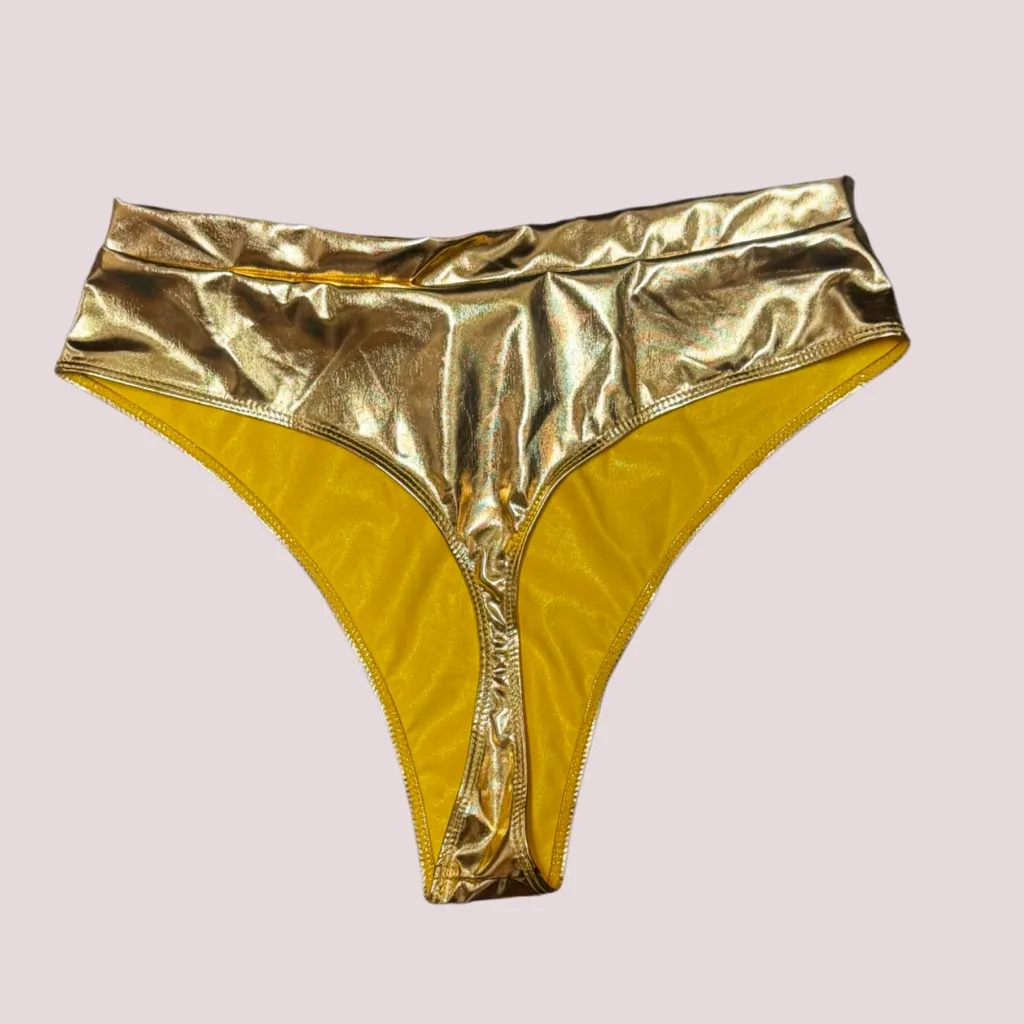 NWT Metallic Gold High - Image 3