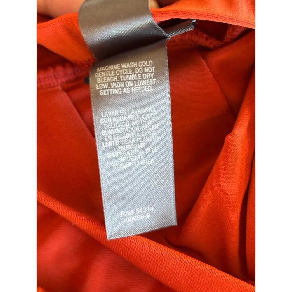 NWT Bisou Bisou Women’s 10 Halter Style Rust and Brown No Wrinkle Slinky - Image 5