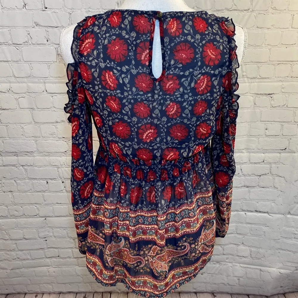 KNOX ROSE Cold Shoulder Top-XS - Image 3