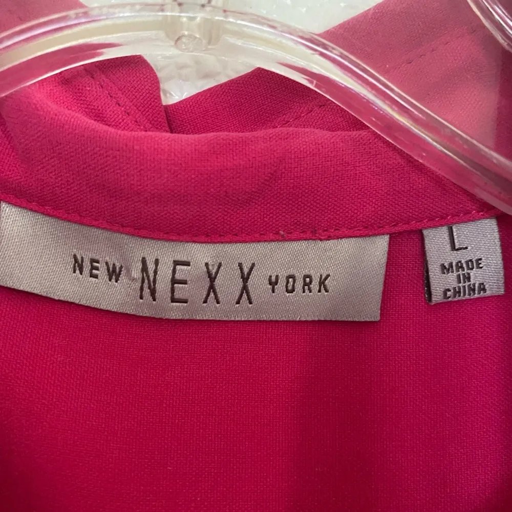 NEXX Women's L pink Collard silk shirt. (NWOT) Size L - Image 4