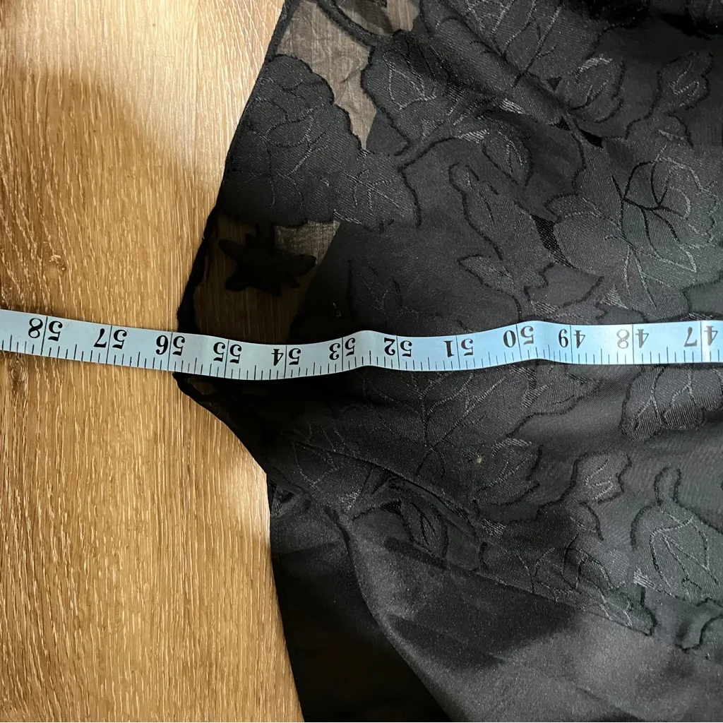 NWT AZAZIE AMBROSIA
Black A-Line Pleated Floral Burnout Dress size 14 black - Image 4