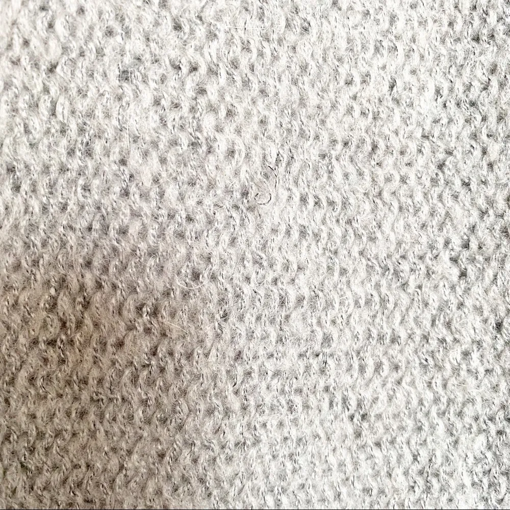 Caslon Open Knit Split Side Grey Sweater Size XS - Image 6