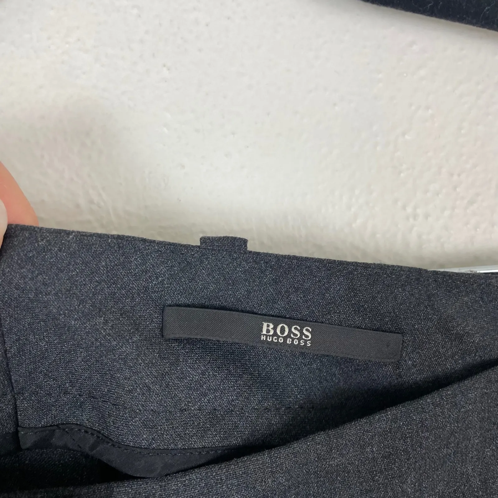 Hugo Boss Women's Wool Blend Dress Pants Size 8 Career Business‎ Tulla Gray - Image 3