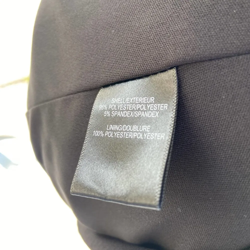 Badgley Mischka Belle  Womens Dress Size 2 Black Tank Ruffled Draped Neckline - Image 4