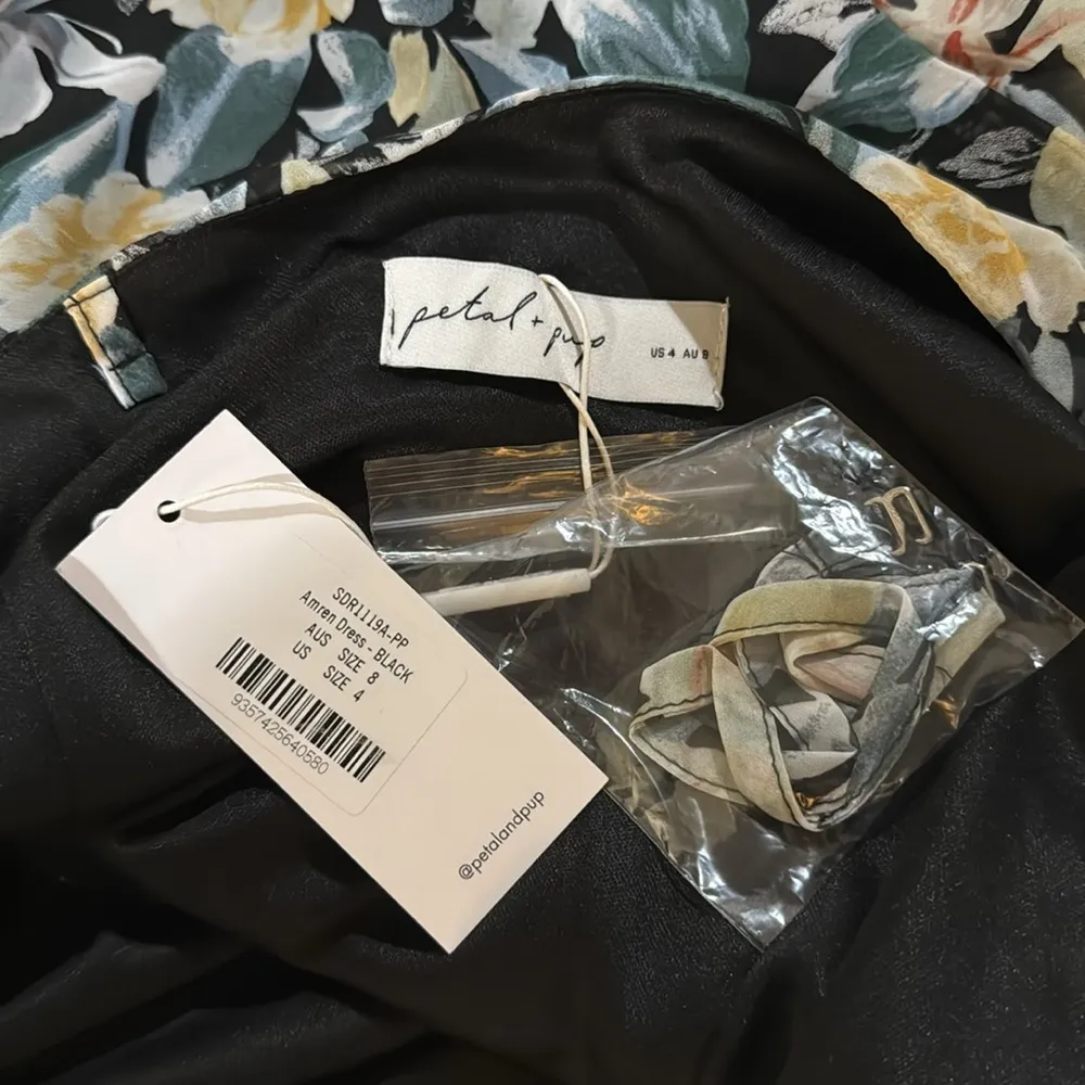 Petal & Pup Amren Floral One-Shoulder Tiered Asymmetric Dress - Image 8