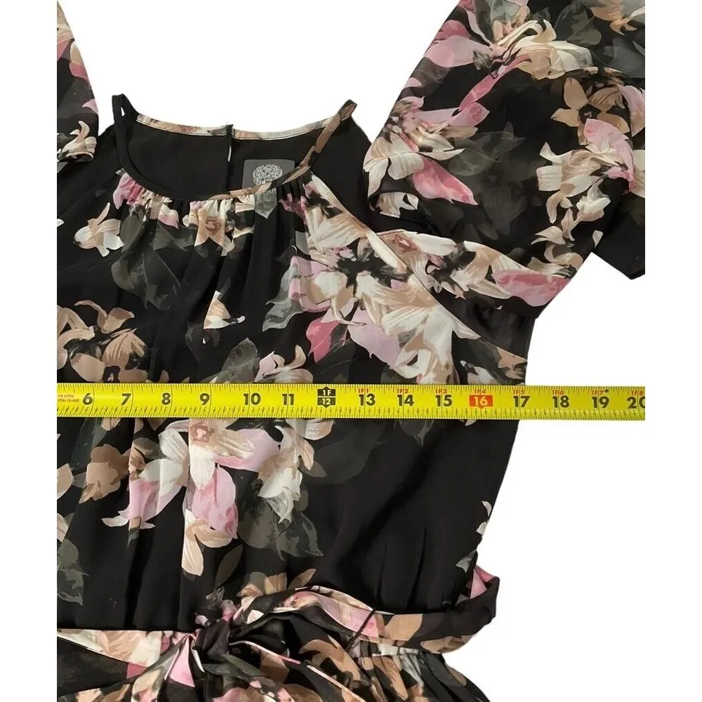 Vince Camuto Women Size 6 Cold Shoulder Floral Dress 6-481 - Image 6