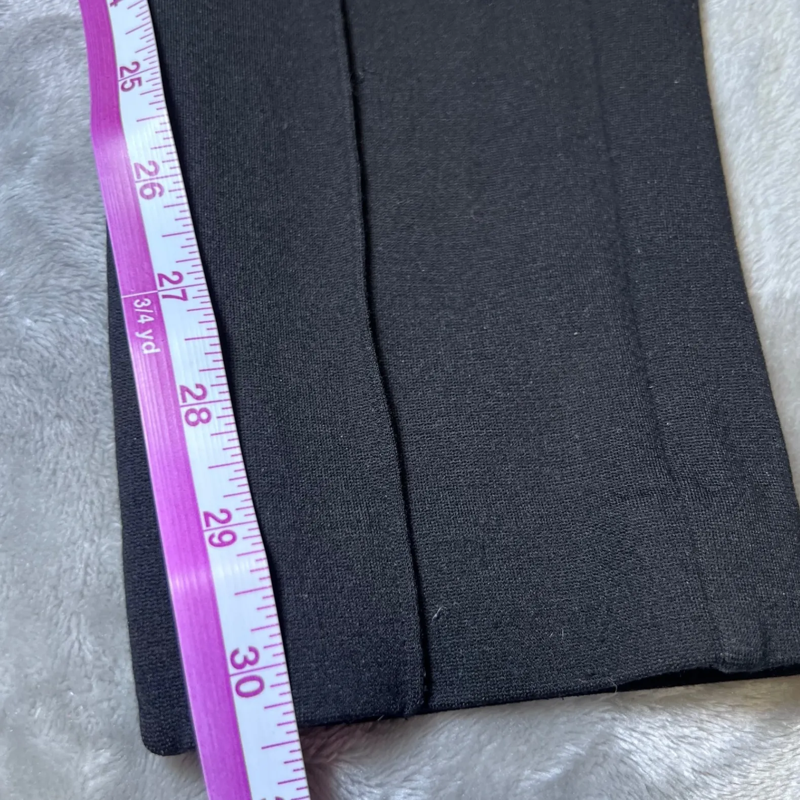 Talbots Elastic Waist Dress Pants Womens Medium Black Elastic Waist Dressy - Image 9