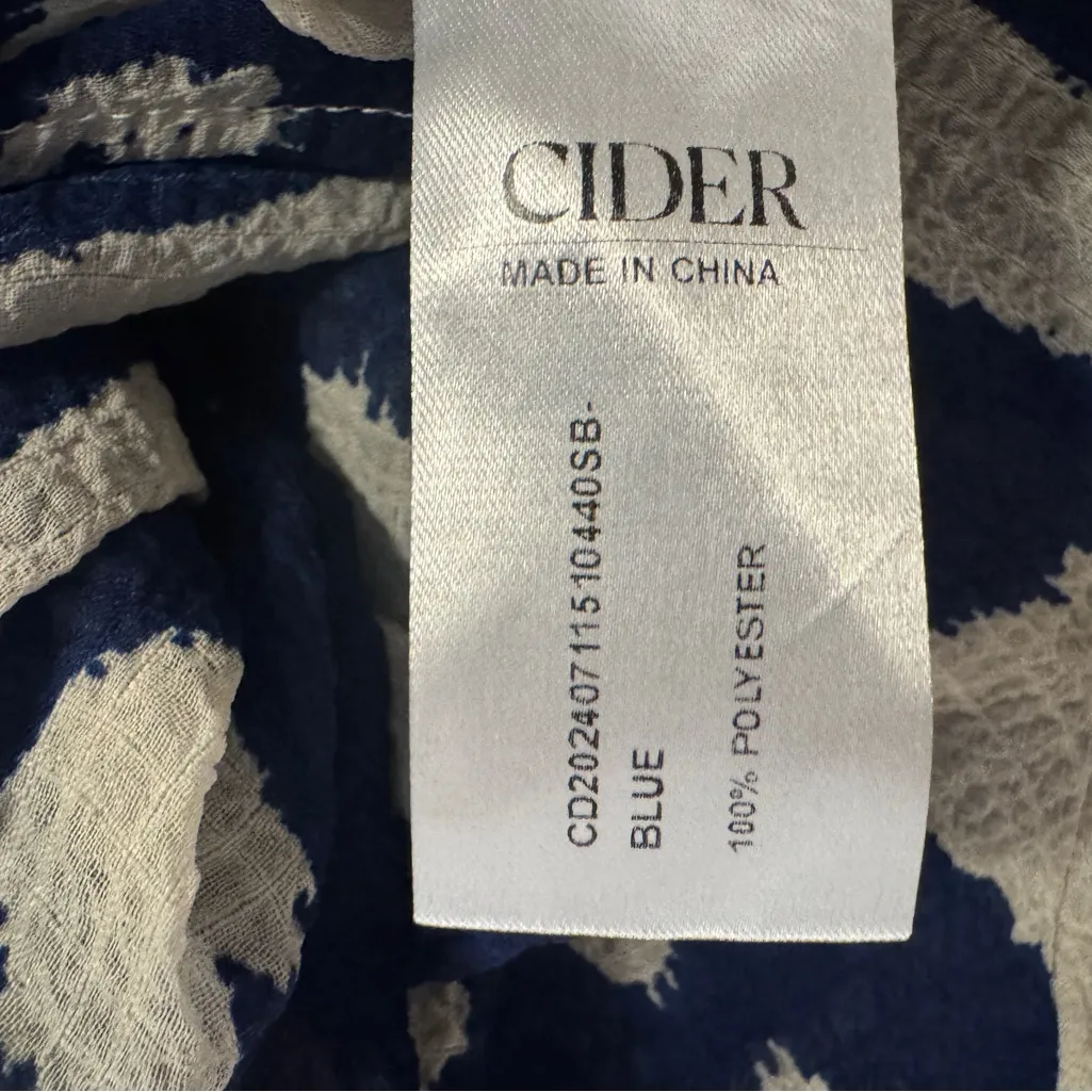 Cider Navy and White Button Down Shirt - Image 8