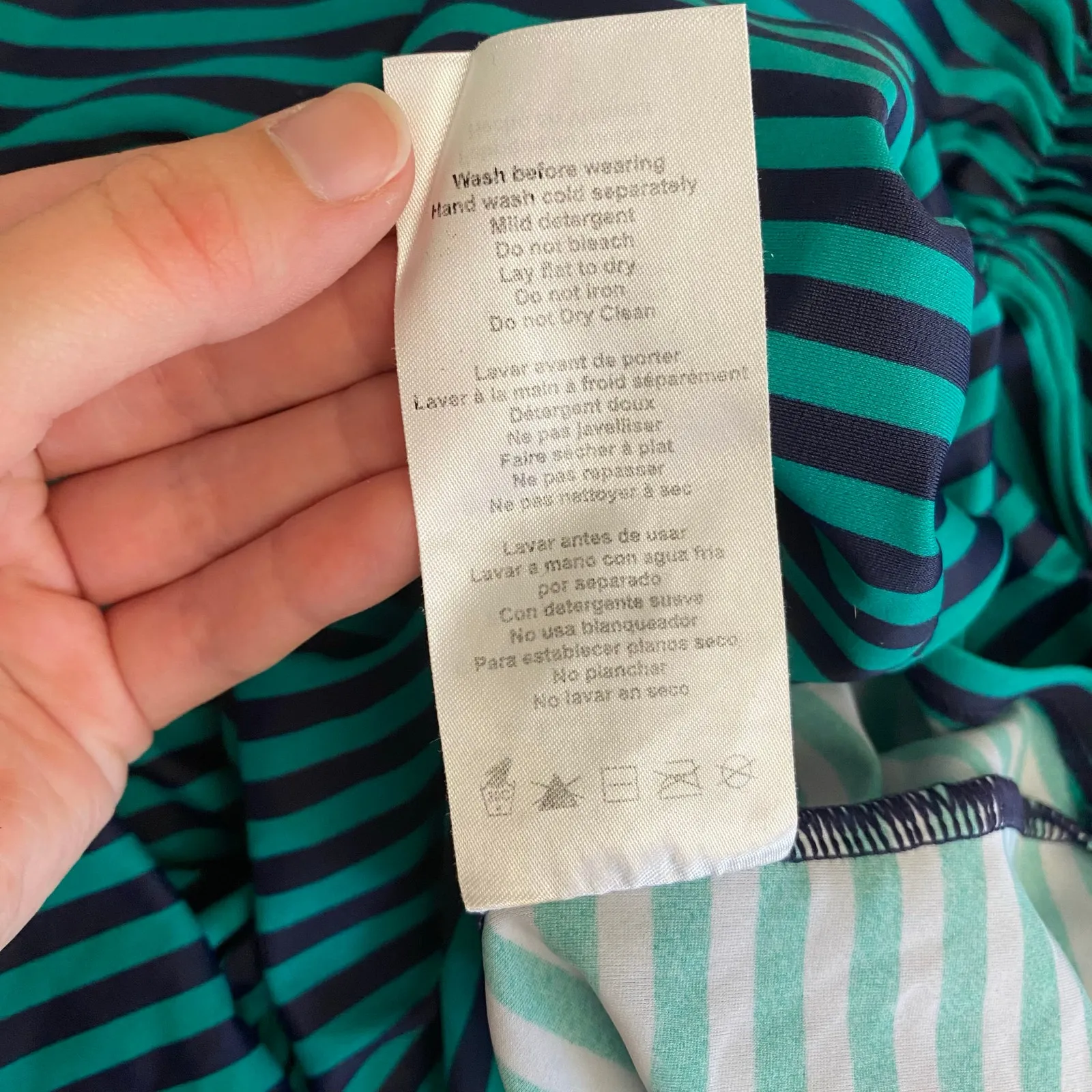 Motherhood Beach Bump Green Black Tankini Set Swim suit‎ Size XL Beach Vacation - Image 10