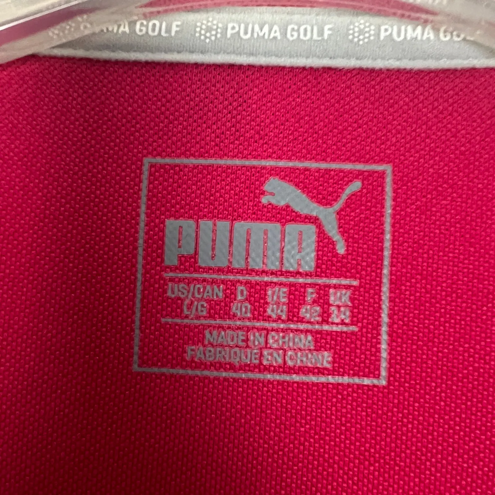 Puma Activewear Fuchsia Pink Long Sleeve Pullover Size Large - Image 2