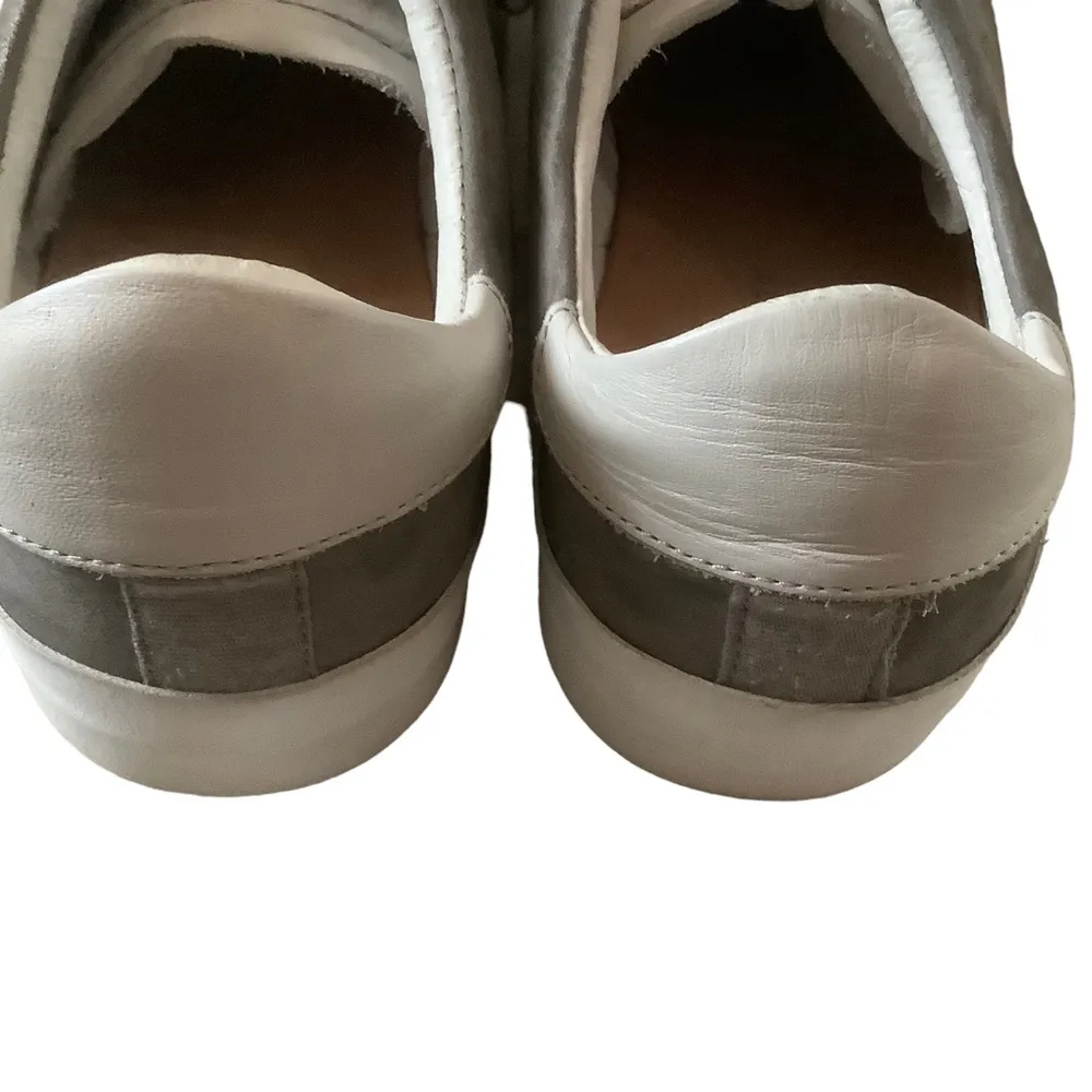 All Saint womens grey suede lace up sneakers size 7 women’s tennis casual shoes - Image 7