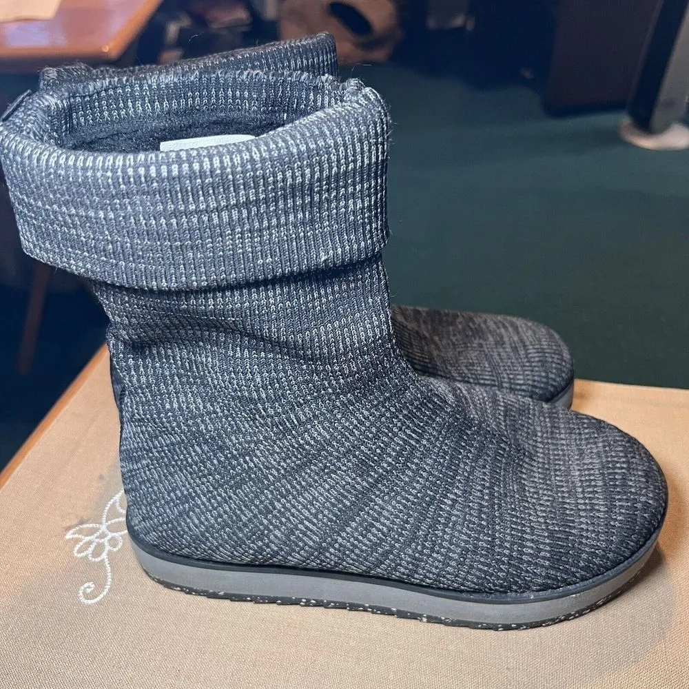 Merrell Juno Gray Knit Pull Up Sock Comfort Slipper Boots Women's‎ 8 / 38.5 - Image 4